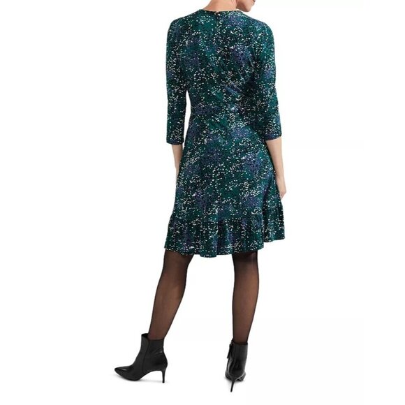 HOBBS LONDON Ami Printed Ruffled Hem Dress 12 - Picture 3 of 10
